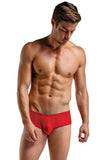 Bright Red Silk Mini Pouch Brief in S