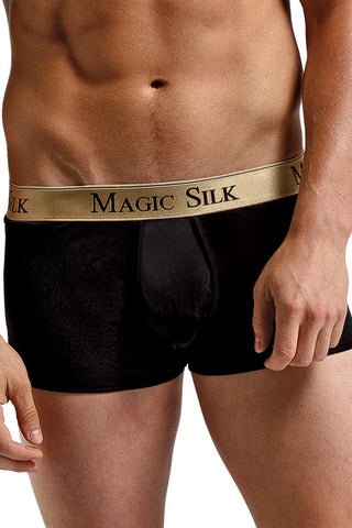 Black Silk Mini Pouch Boxers in S