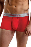 Red Silk Mini Pouch Boxers in M