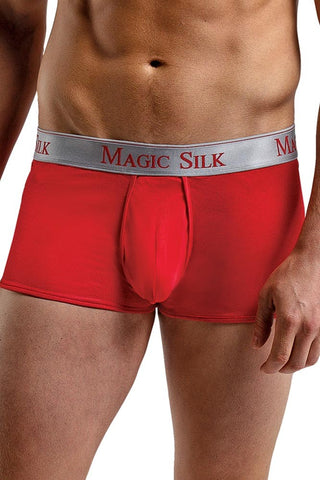Red Silk Mini Pouch Boxers in XL