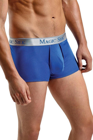 Cobalt Blue Silk Mini Pouch Boxers in S