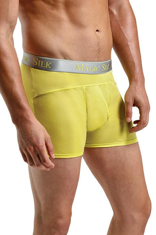 Bright Yellow Silk Panel Shorts in S