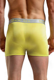 Bright Yellow Silk Panel Shorts in XL
