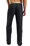 Rib Knit Black Lounger Pants in XL