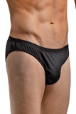 Black Rib Knit Brief in S