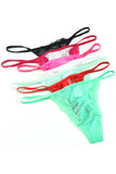 7 Pack of Assorted Coloured G-Strings in OS