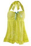 Buttercup Yellow Babydoll and Cutout Panty in S/M