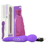 Twistty Rechargeable Dual Vibrating Wand in Neon Purple