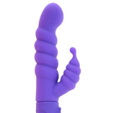 Twistty Silicone Clit Stem Vibe in Neon Purple