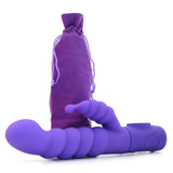 Twistty Silicone Clit Stem Vibe in Neon Purple