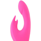 Leah Silicone Rabbit Vibe in Neon Pink