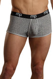Gray Heather Rib Pouch Enhancer Short in XL