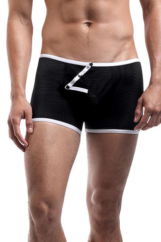 Black Fly Away Snap Pouch Sport Mesh Short in S