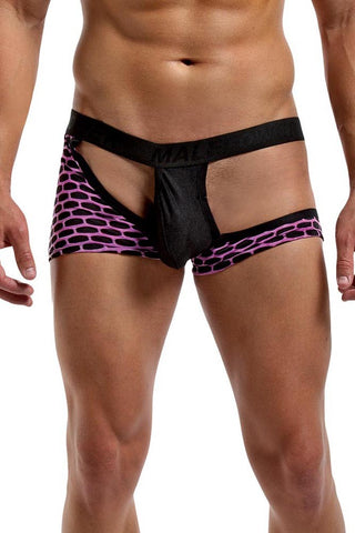 Purple Hive Half Moon Short in S