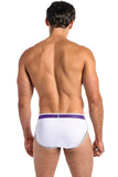 Pure Energy White Sport Brief in M