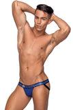 Navy Blue Bareback Jock Pocket Pouch in S/M