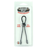 Adjustable Silicone Cock Tie in Black