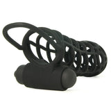 Mack Tuff Vibrating Cock Cage in Black