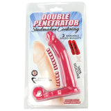 Double Penetrator Silicone Studmaker Cock Ring in Pink