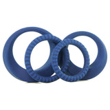 Tickler Vibe with Cock Rings Set in Blue