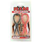 Ram Ultra Clinchers Cock Tie Set in Black/Red