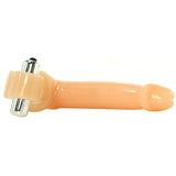 Double Penetrator Dream Vibrating Cock Ring in Flesh