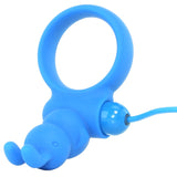 O-Zone Rechargeable Bunny Cock Ring in Blue