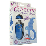 O-Zone Rechargeable Bunny Cock Ring in Blue