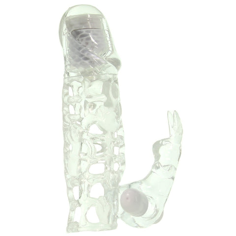 SEX Vibrating Rabbit Extender in Clear