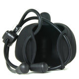 Vibrating Scrotum Pouch and Cinch in Black