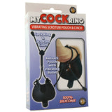 Vibrating Scrotum Pouch and Cinch in Black