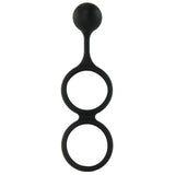 Scrotum Ring with Weighted Ball Banger in Black