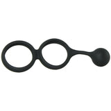Scrotum Ring with Weighted Ball Banger in Black