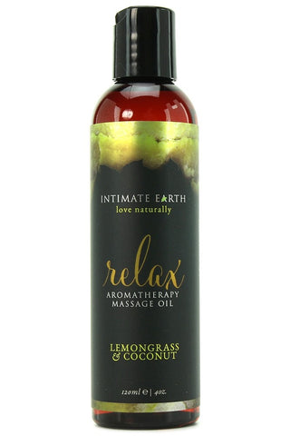Relax Lemongrass & Coconut Massage Oil in 4oz/120ml