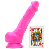 Colours 7 Inch Firm Silicone Dildo in Pink