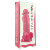 Colours Thick Pleasures 5" Silicone Dildo in Pink