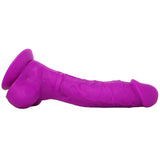 ColourSoft 8" Silicone Dildo in Purple