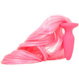 Unicorn Tails Silicone Butt Plug in Pastel Pink