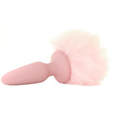 Bunny Tails Pink Silicone Plug in Pink