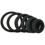 Build-A-Cage Silicone Cock Ring Set in Black