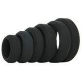 Build-A-Cage Silicone Cock Ring Set in Black