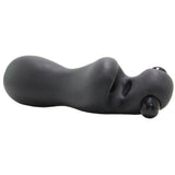 Ball Tugging Vibrating Stroker in Black