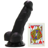 Lil' John 5 Inch Soft Silicone Dildo in Black