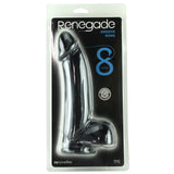 Renegade 8 Inch Smooth Dildo in Black