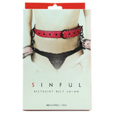 Sinful Pink Restraint Belt in S/M