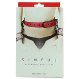 Sinful Pink Restraint Belt in L/XL