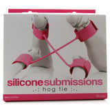 Silicone Submissions Hog Tie Cuffs in Pink