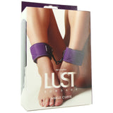 Lust Bondage Ankle Cuffs in Purple
