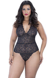 Ebony Lace and Ribbon Teddy in OSXL