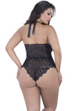 Ebony Lace and Ribbon Teddy in OSXL